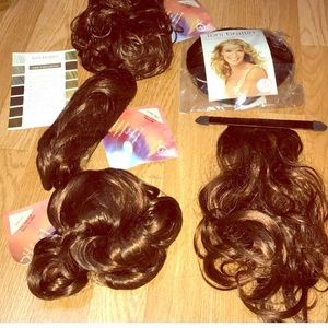 Tony Brattain hair extensions red